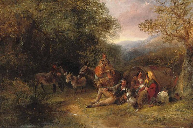 George Caleb Bingham The gypsy encampment oil painting image